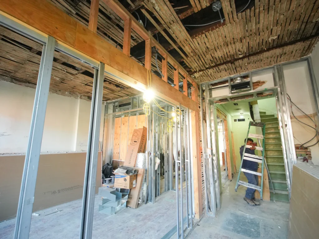 Intérieur en travaux (illustration)