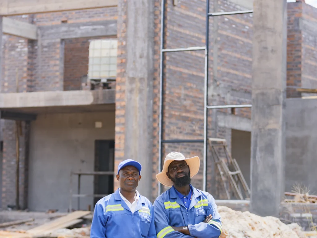 Ingénieurs sur un chantier