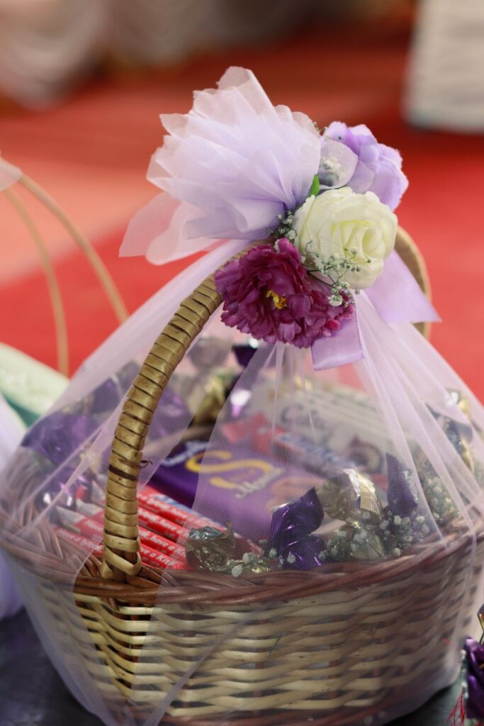Panier fleuri