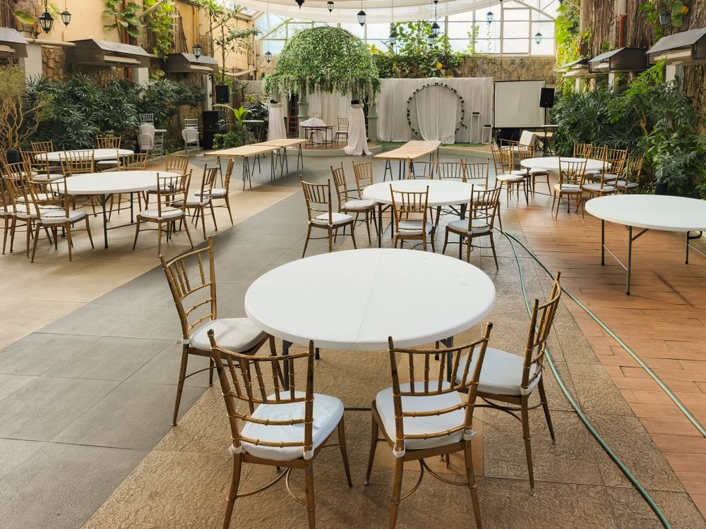 Table ronde plastique 10 places