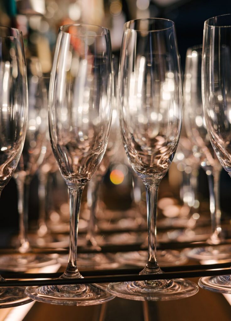 Verres à champagne